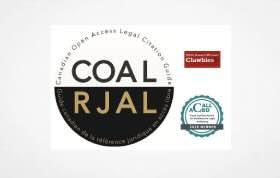 Canadian Open Access Legal Citation (COAL) Guide was awarded the 2025 Hugh Lawford Award for Excellence in Legal Publishing
