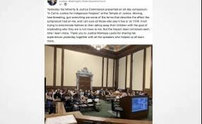 Washington State Supreme Court Holds Historic Indigenous Human Rights Symposium