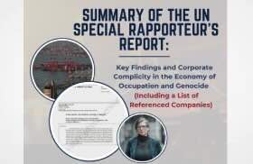 Report: "From economy of occupation to economy of genocide"