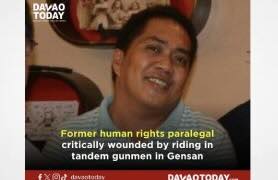 The Philippines: Ex-UPLM paralegal shot by unknown assailants
