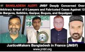 BANGLADESH ALERT: JMBF Deeply Concerned Over Arbitrary Arrest of 5 Lawyers and Fabricated Cases Against 12 in Barguna, Satkhira, Gazipur, Bogura, and Gopalganj