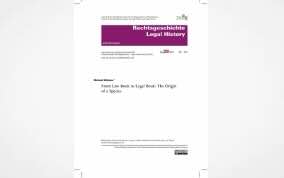 From Law Book to Legal Book: The Origin of a Species Widener, Michael