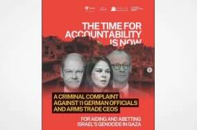 Insta Post: A criminal complaint against German Government officials and arms trade executives was filed today by a collective of lawyers in Berlin