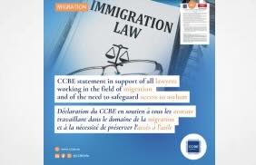 CCBE statement in support of all lawyers working in the field of migration and of the need to safeguard access to asylum