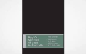 Nygh’s Conflict of Laws in Australia, 11th edition
