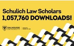 Schulich Law Scholars reaches  major milestone last month – across its entire digital collection, the publications it houses have now garnered more than one million downloads.