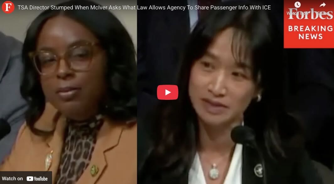 TSA Director Stumped When McIver Asks What Law Allows Agency To Share Passenger Info With ICE