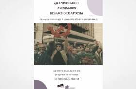 USA/Day of the Endangered Lawyer Jan. 24/Spain: MANIFIESTO DE LA COMISIÓN LABORAL DE LA ASOCIACIÓN LIBRE DE LA ABOGACÍA POR EL ACTO HOMENAJE DE LOS ASESINADOS DEL DESPACHO DE ATOCHA