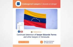 Venezuela: Continued detention of lawyer Eduardo Torres and other lawyers