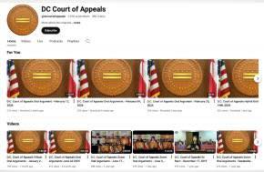 DC Court of Appeals Has A You Tube Channel