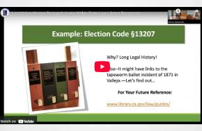 Legislative History Research Using Witkin State Law Library Resources -  Northern California Association of Law Libraries