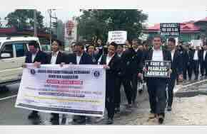 India: Lawyers stage protest over attack on colleague