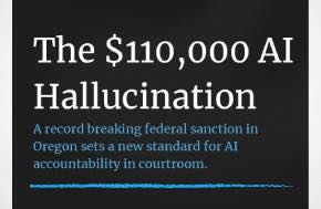 Oregon: largest AI hallucination penalty in U.S. history $USD12 Million