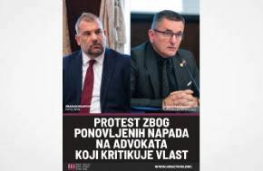 Montenegro: Protest against repeated attacks on lawyer Veselin Radulovi?, who criticizes the authorities