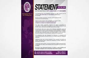 The Philippines: Statement on the Shooting of Atty. John Yland “JY” De Ocampo