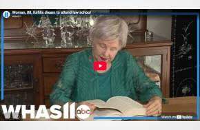 Woman, 88, fulfills dream to attend law school