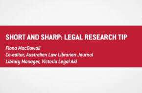 Article: Australian Law LibrarianVolume 34, Issue 2Jun 2026 - What Is A Legal Gazette