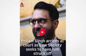 Singapore: Pritam Singh arrives at court as Law Society seeks to have him struck off