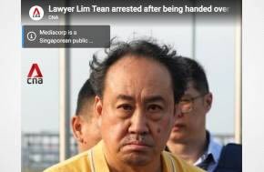 Singapore: Lawyer Lim Tean arrested after being handed over by Malaysian authorities